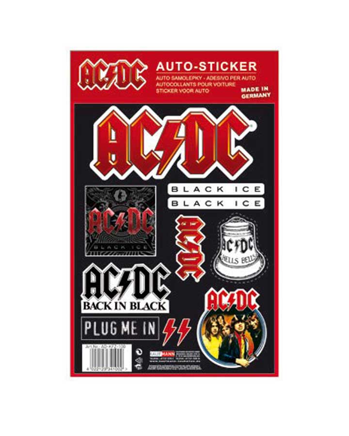 Vorschaubild von ´´AC/DC´´ Auto-Sticker, 1 Bogen Vorschaubild von ´´AC/DC´´ Auto-Sticker, 1 Bogen