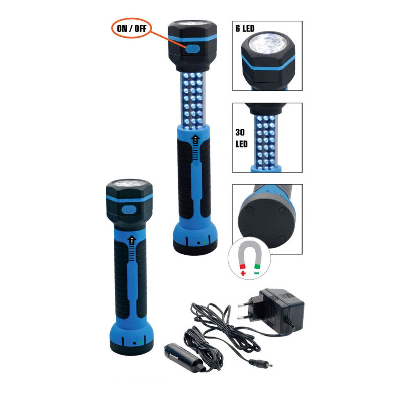 Teleskop Handlampe mit Akku