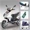 Roller Sport-Paket Race GT50 wei� mit Sportauspuff blau