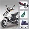 Roller Sport-Paket Race GT 50 wei� mit Sportauspuff rot