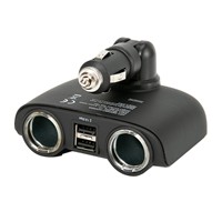 ZIGARETTENANZÜNDER 12V/24V LKW Auto KFZ-Adapter 3 Fach Verteiler mit 4