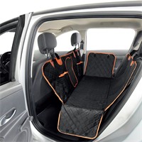 Hundeautositzbezug Für Rücksitz – Wasserdicht, Mit Netzfenster, Für SUV/Limousine, 8-teilig, Schwarz