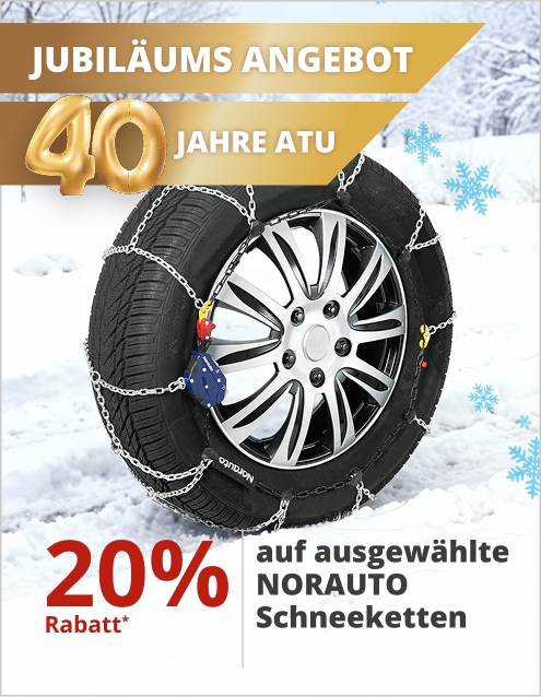 20% auf ausgewählte Norauto Schneeketten