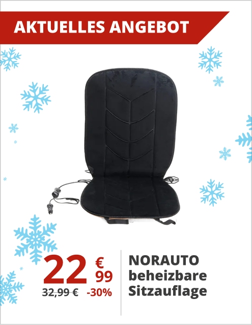 NORAUTO beheizbare Sitzauflage
