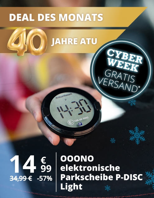 Ooono elektrische Parkscheibe - Gratis Versand in der Cyber Week