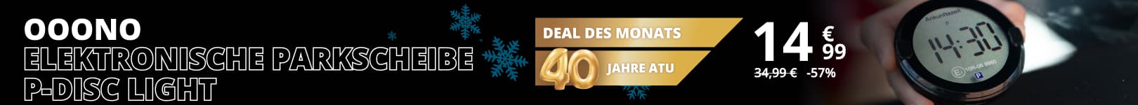 Deal des Monats - OOONO elektronische Parkscheibe P-DISC NO2 Light - Versandkostenfrei während der Cyberweek bestellen