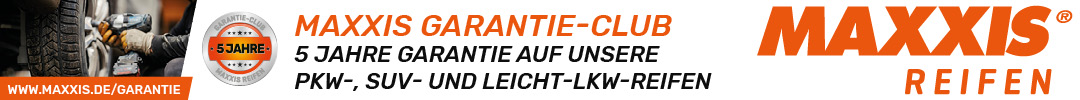 Maxxis Garantiebanner