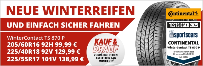 Kauf + Drauf & Winterreifen von Conti in 3 Größen- 205/60R16 92H - 99,99€ 225/55R17 101V - 138,99€ 225/40R18 92V - 129,99€