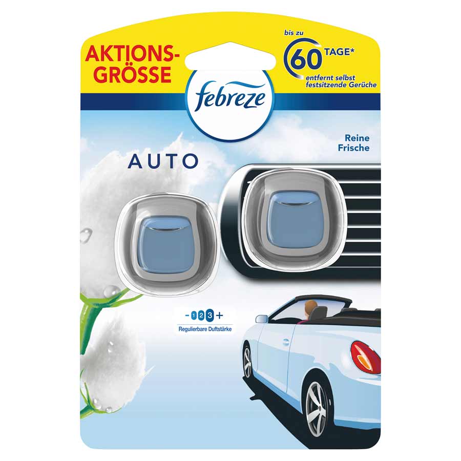 Lufterfrischer fürs Auto von Febreze, Duo-Pack, 2x2 ml