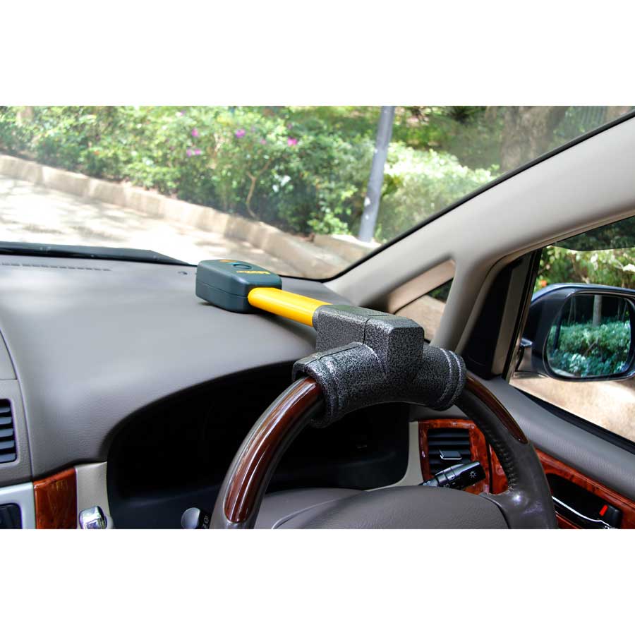 Lock-R Pro S Lenkradkralle S.W.A.T die Diebstahlsicherung mit Alarm /& Fernbedienung f/ür Lenkr/äder