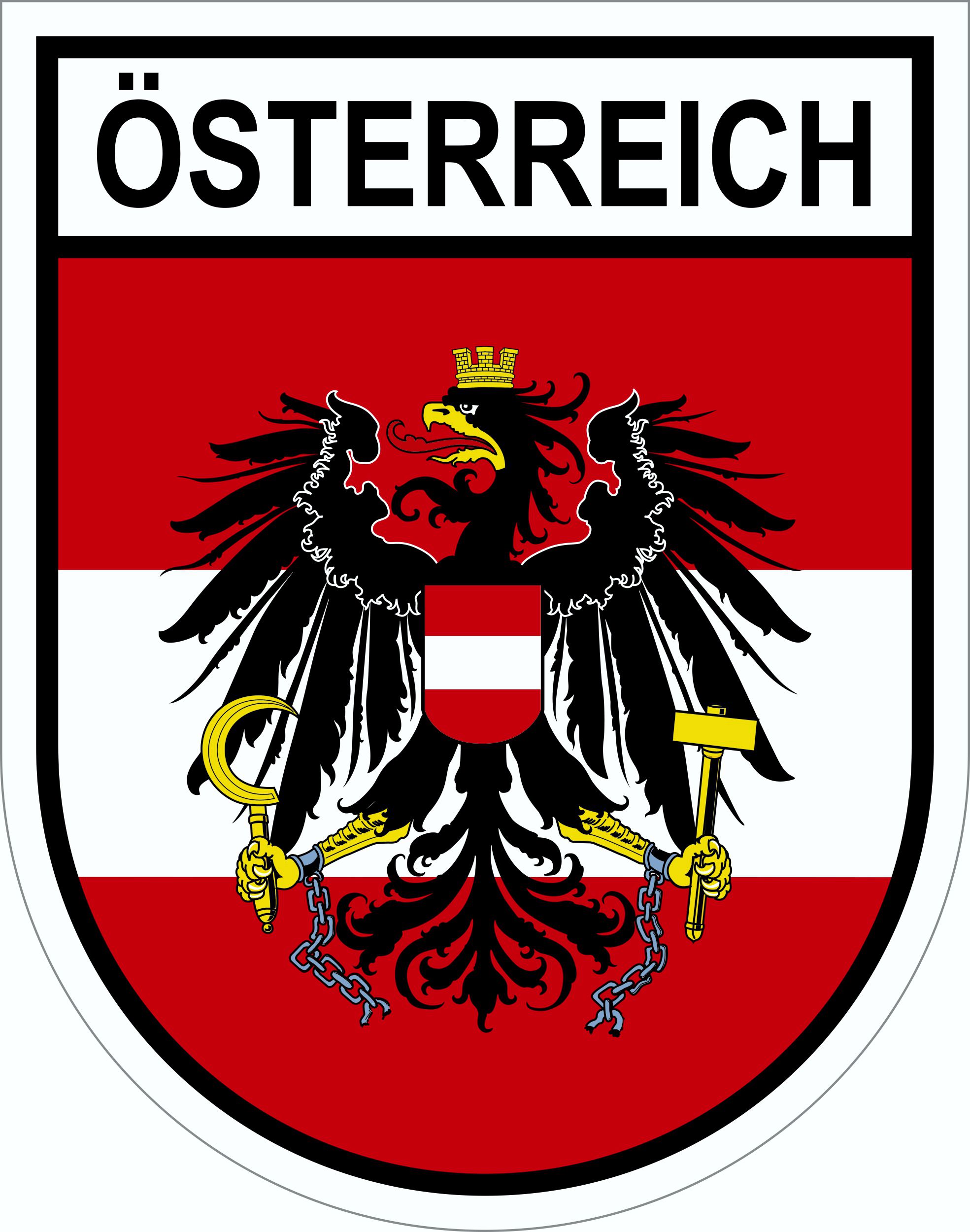 Aufkleber Wappen Österreich Image