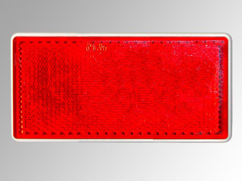 LAMPA Reflektoren Rechteckig 90x35mm Rot - 2 Stück Für Fahrzeuge