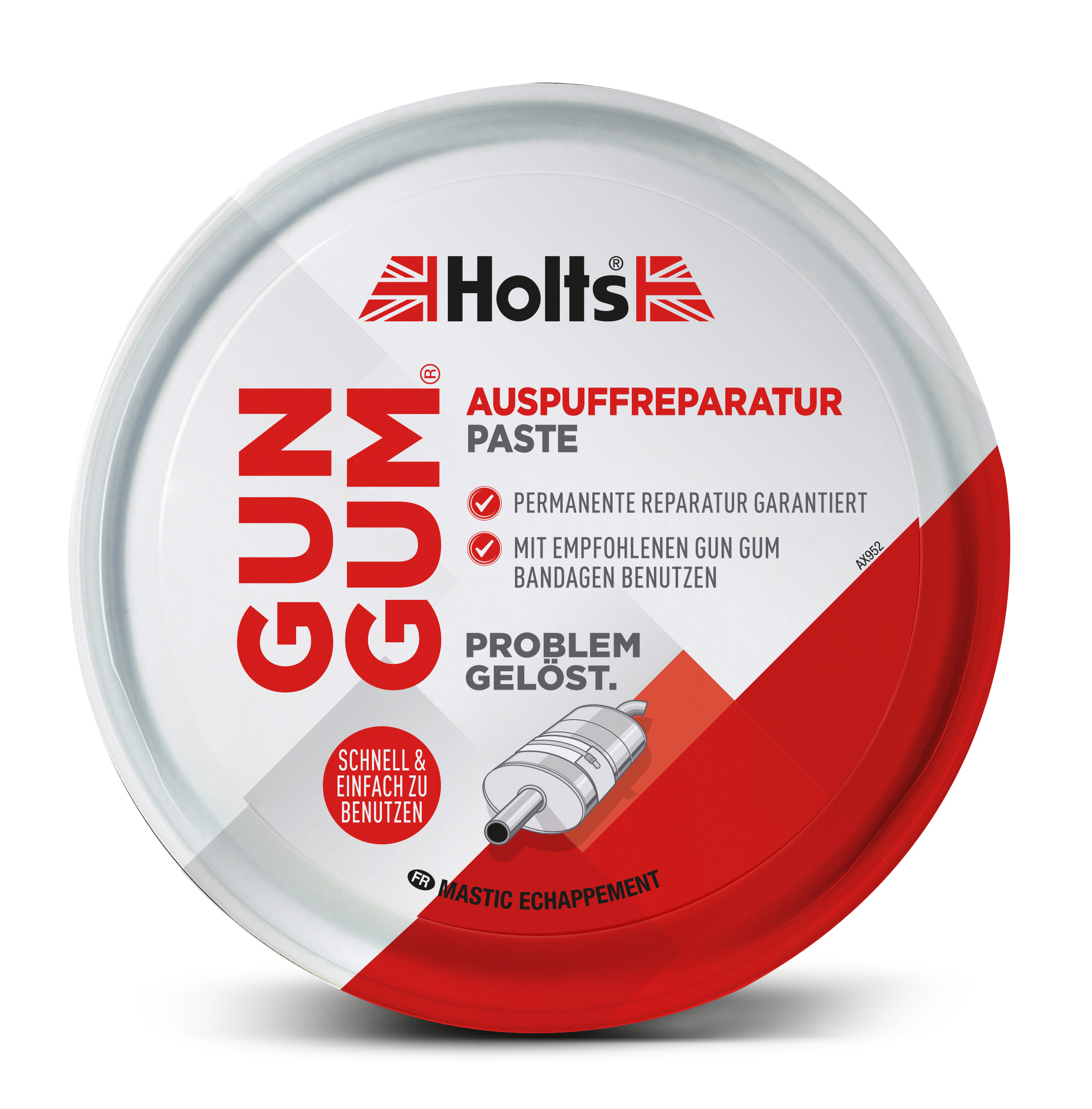 Holts Gun Gum Reparatur Bandage für Auspuffrohre Schalldämpfer 210 mm x 12 cm