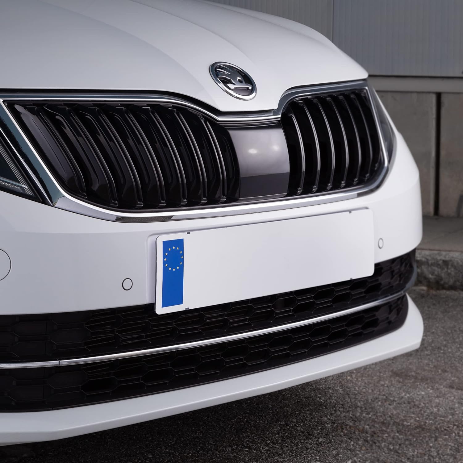 Unsichtbarer Kennzeichenhalter 2er-Set - Rahmenlos Für EU-Kennzeichen 110mm