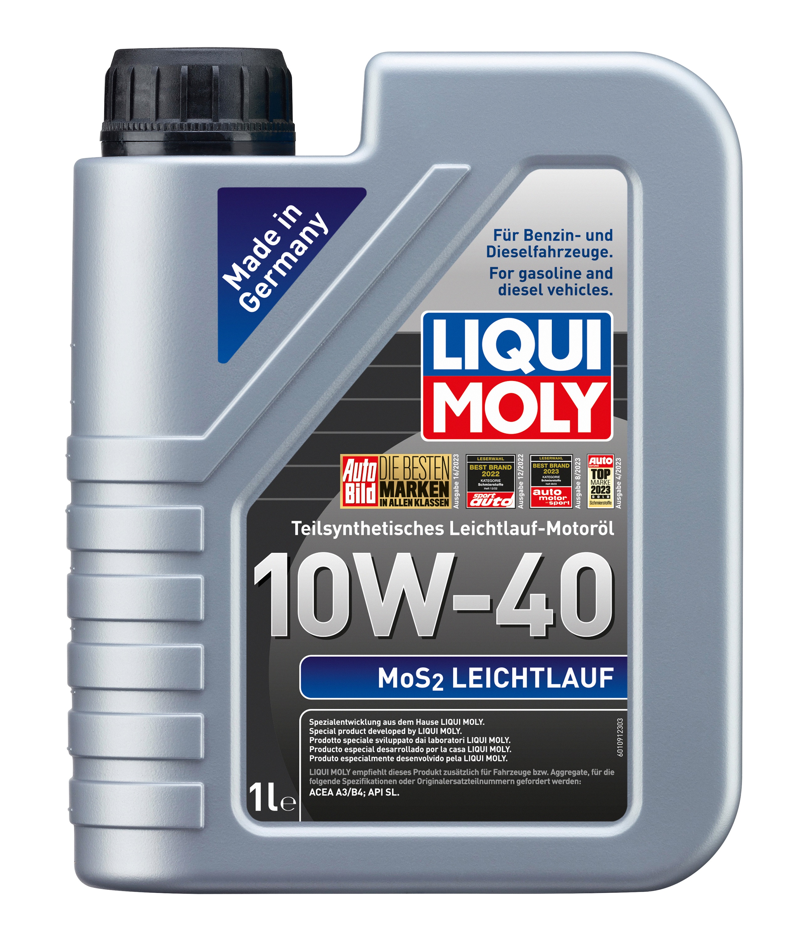 Liqui Moly Mos2 Leichtlauf 10W-40 Motoröl, 1 Liter