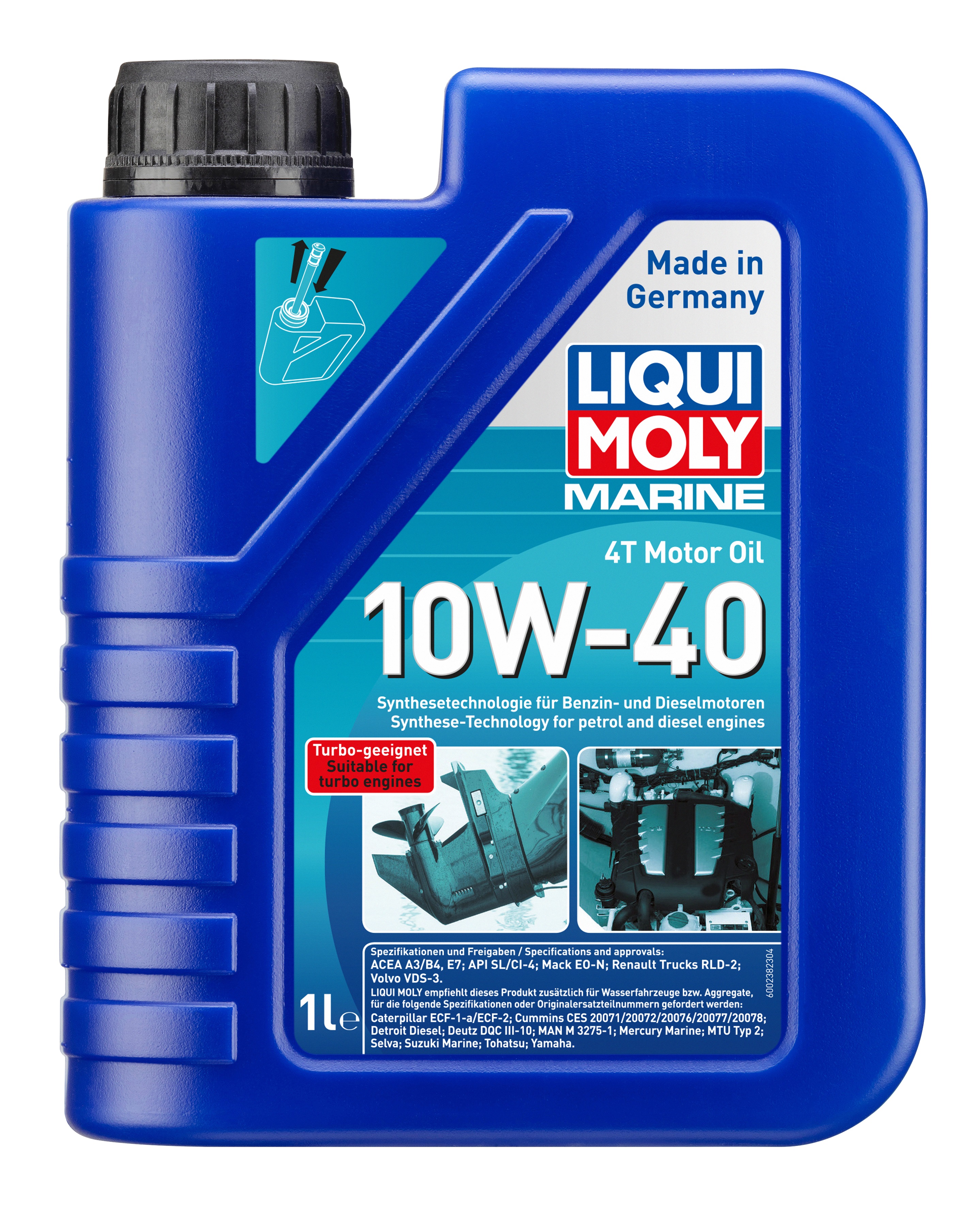 Liqui Moly Marine 4T Motor Oil 10W-40 Motoröl, 1 Liter