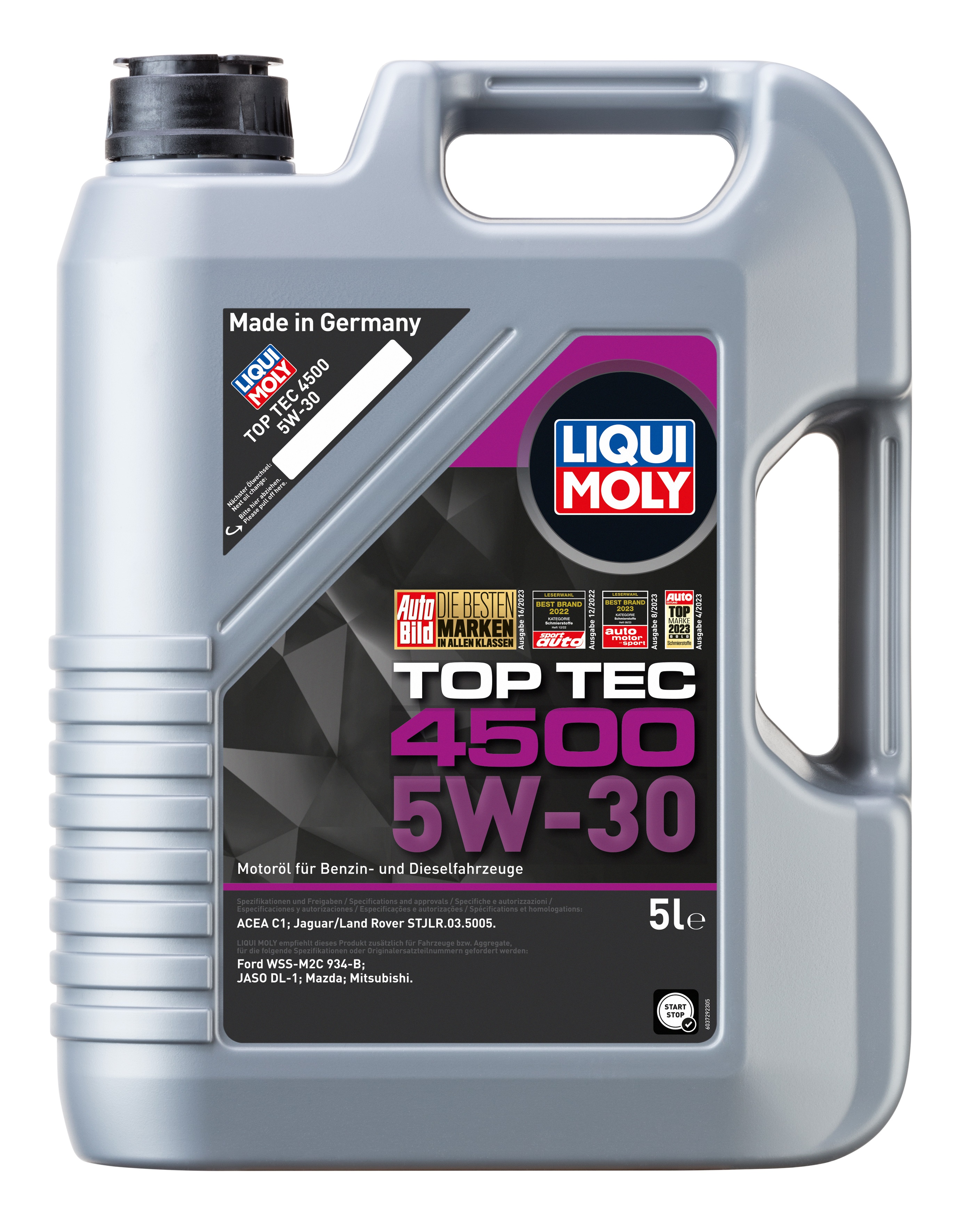 Liqui Moly Top Tec 4500 5W-30 Motoröl, 5 Liter