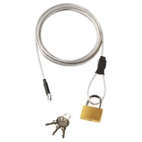 Selbstaufrollendes Diebstahlschutz-Kabel – 10 Mm Durchmesser, Inkl. 3 Schlüssel