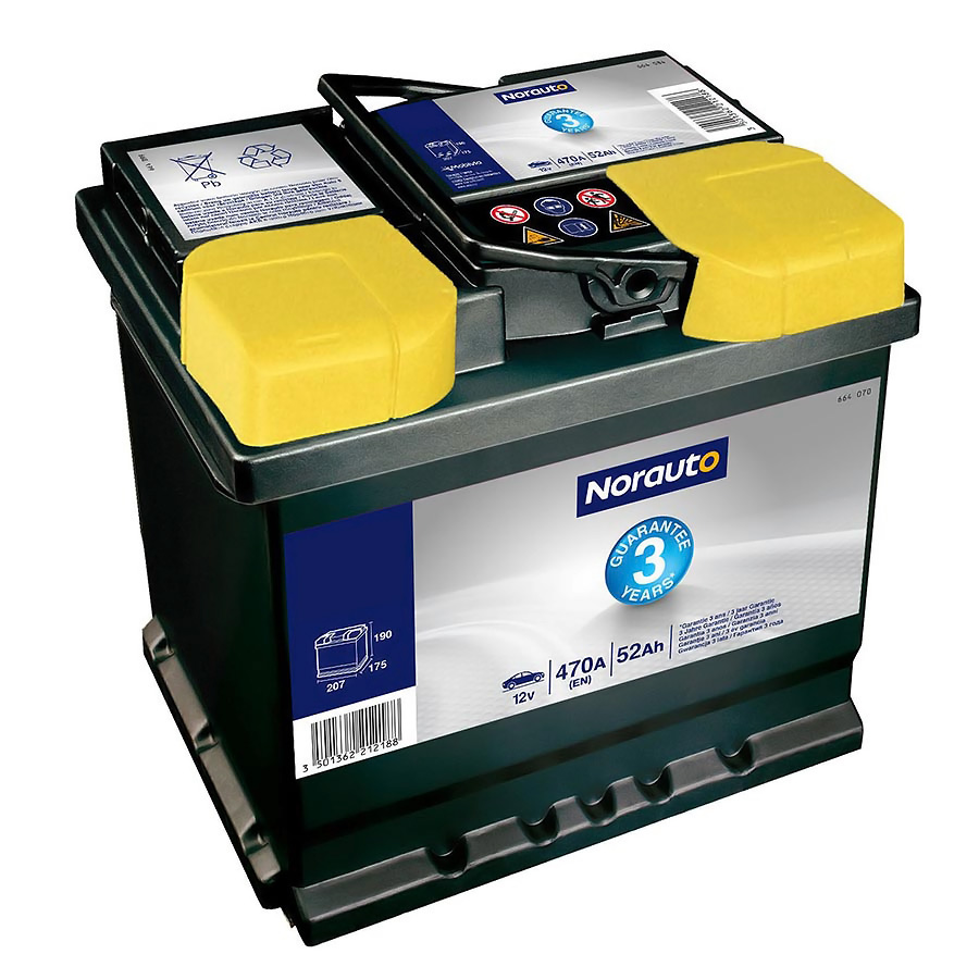 Norauto Autobatterie 09 52 Ah 470 A 3 J Garantie ATU