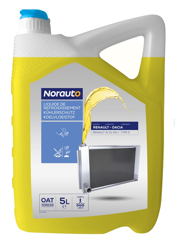 Norauto Kühlflüssigkeit -25°C, gelb, 5 L