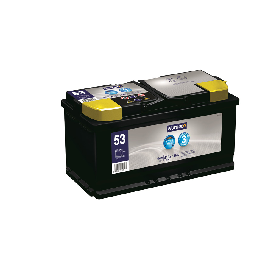 Norauto Start-Stopp-Autobatterie 53, 95Ah, 810A
