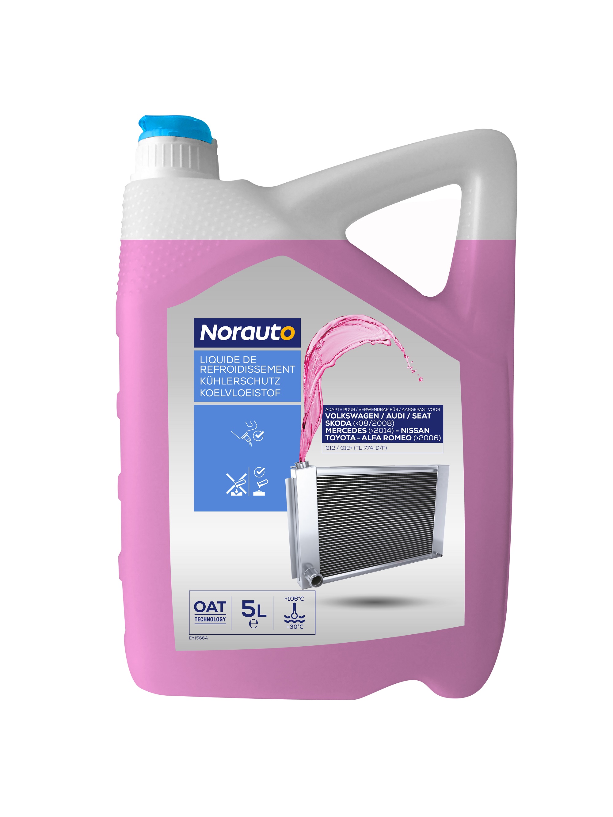 Norauto Kühlmittel -30°C G12/G12+, 5 L