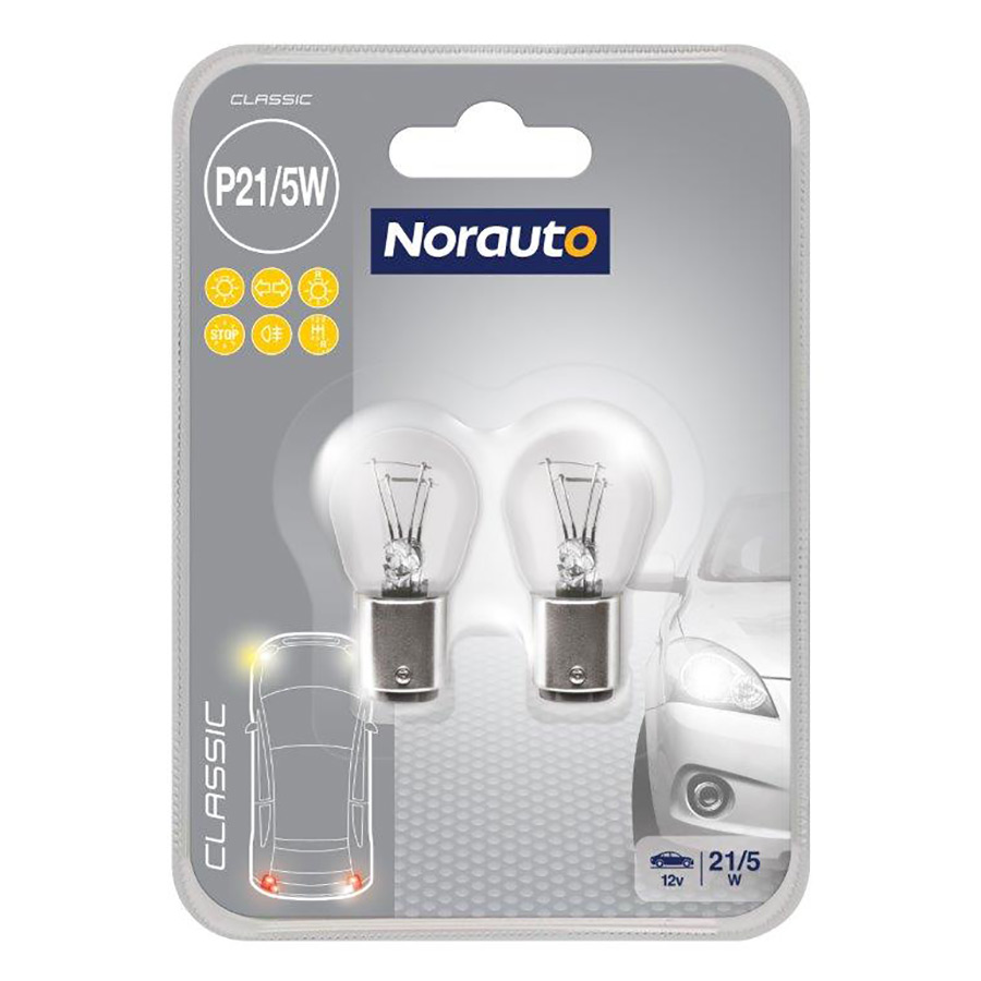 Norauto-P21/5W-Glühlampen-2-Stück
