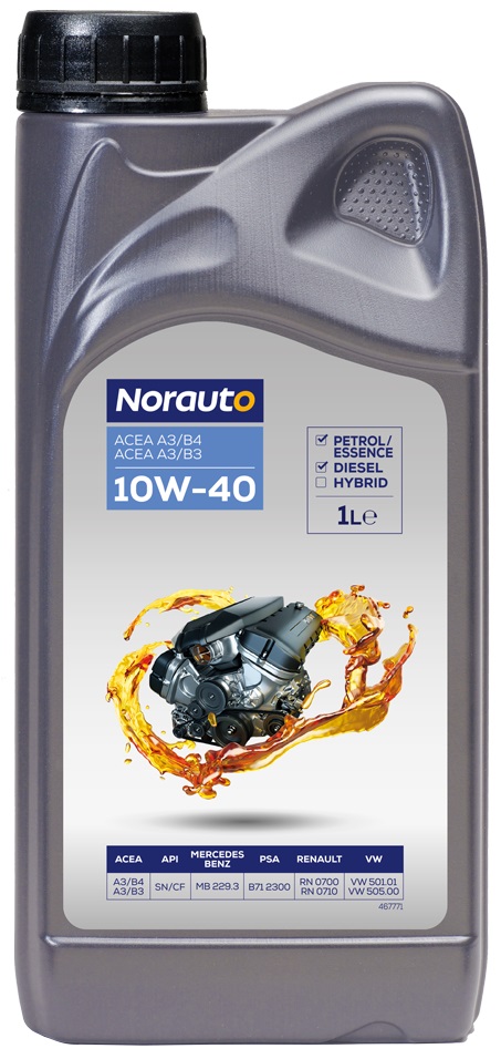 NORAUTO 10W-40 2-IN-1 MIXTE, 1L
