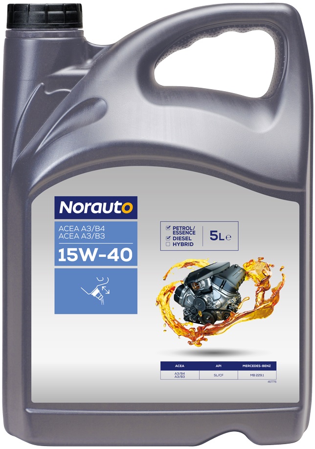 NORAUTO 15W-40 2-IN-1 MIXTE, 5L