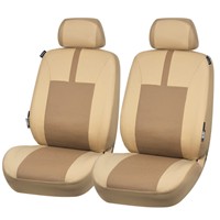 Universal Echt Leder Auto Sitzbezug beige für fast alle PKW, für