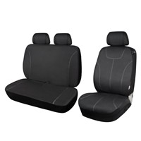Sitzbezüge Schonbezüge SET QY Citroen Jumpy Kunstleder schwarz
