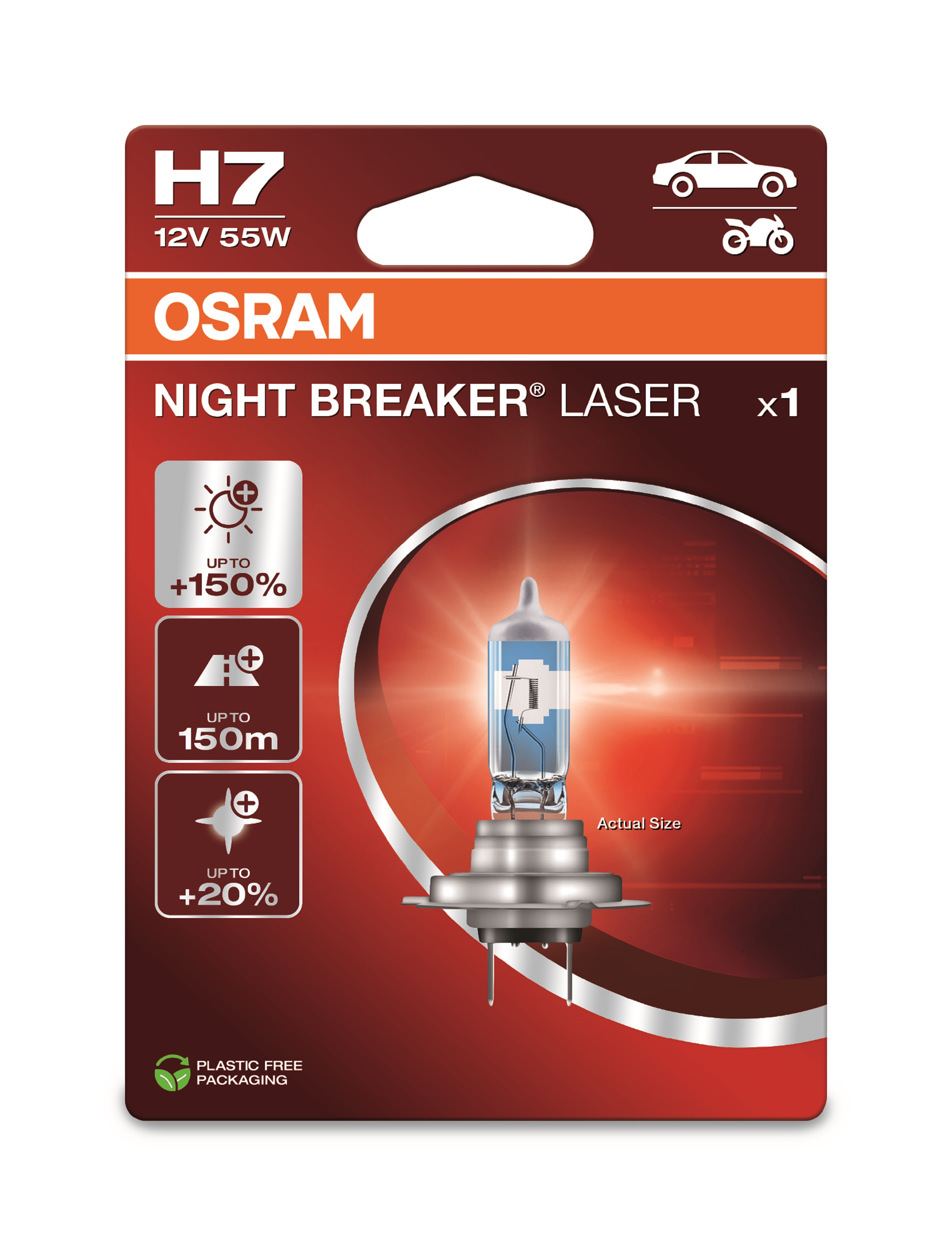 Osram Night Breaker Glühbirne H7 12V, 1 Stück Image