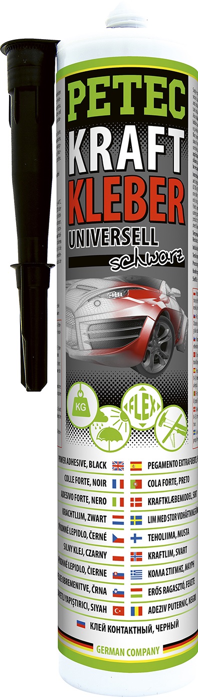 Petec Kraftkleber Universal, schwarz, 290 ml