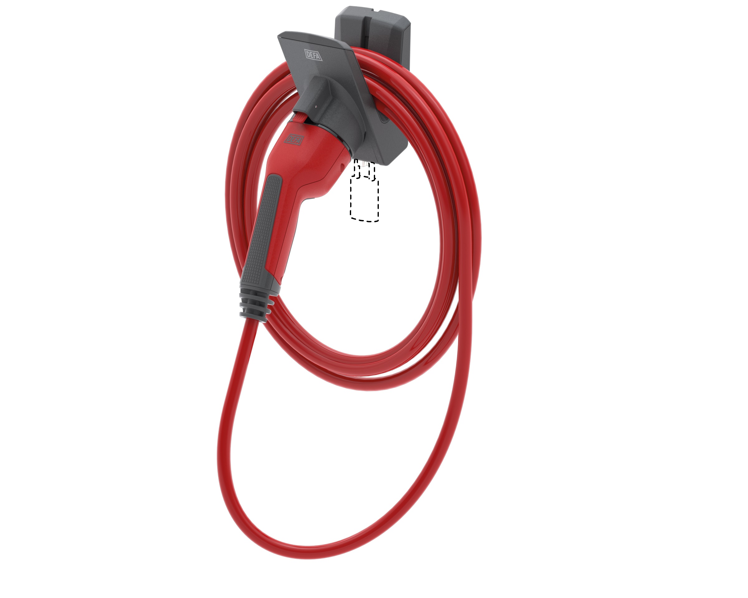 DEFA Typ2-Ladekabelhalter mit eConnect-Sicherung - ATU