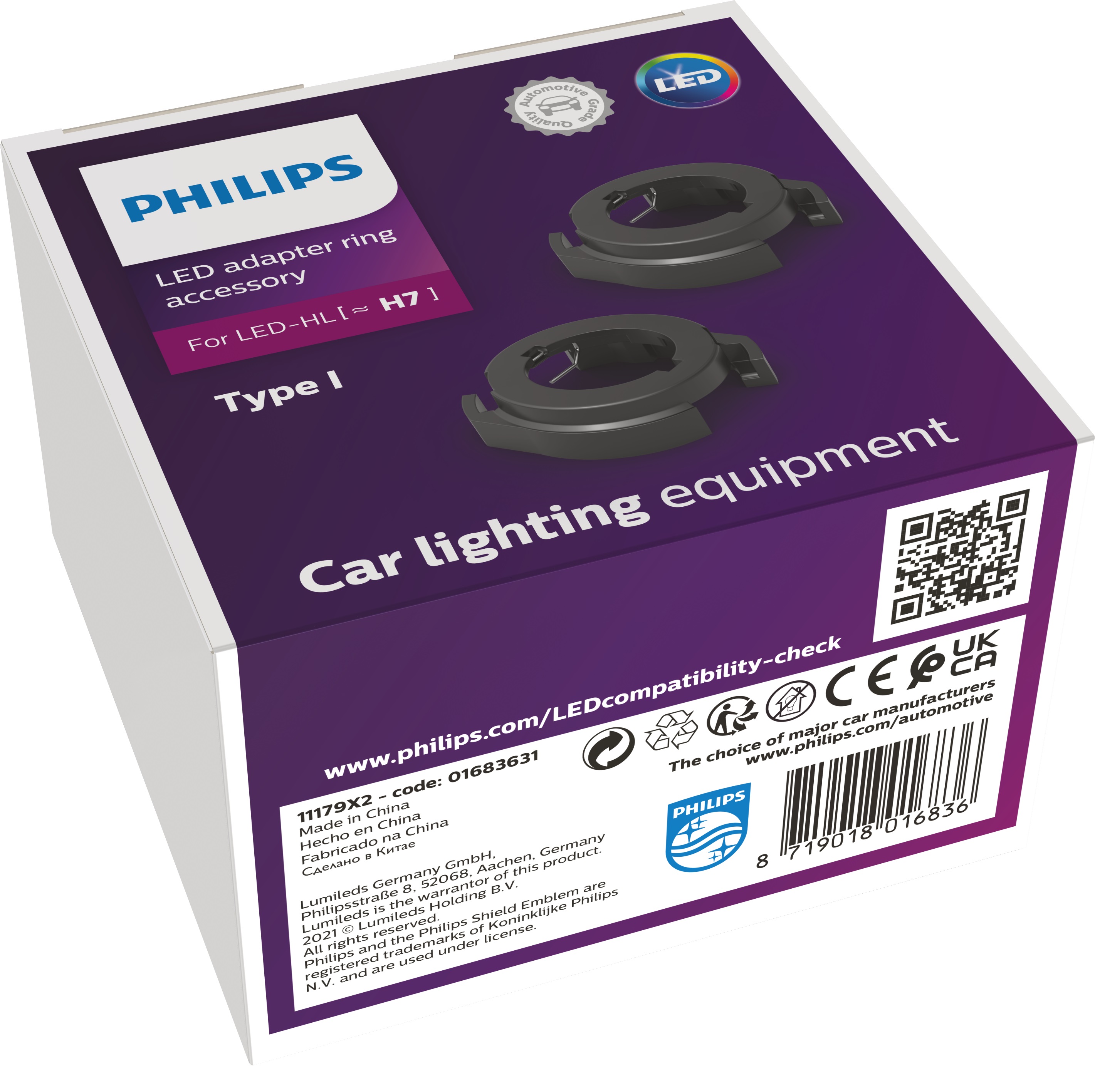 Philips Connector Rings Philips Adapter-Ring H7-LED Typ I - ATU