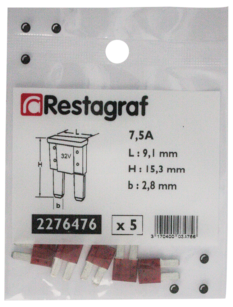 Fusibile di blocco RESTAGRAF 32 V da 15 A Micro J-CASE - Norauto
