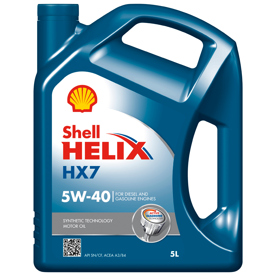 Shell Helix HX7 5W-40 Motoröl, 5 Liter