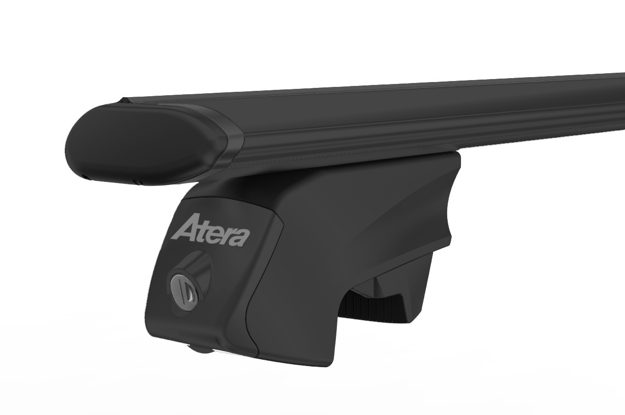 Atera Relingträger Signo RTD (048 622), Dachträger mit Aeroprofil 1220 mm, schwarz, 2 Stück - ATU