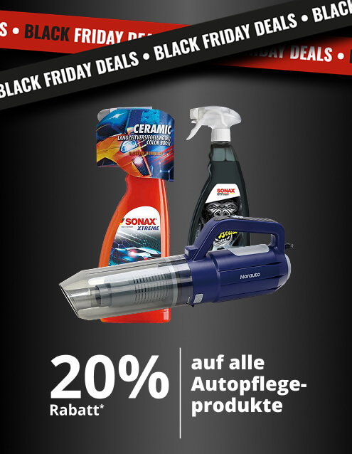 20% Rabatt auf alle Autopflegeprodukte*